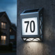 Illuminated Solar House Number Cool White Stainless Steel Illuminated Solar House Number Cool White Stainless Steel
